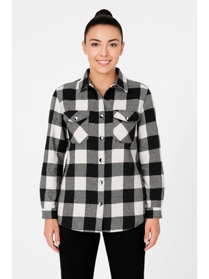 Stelol Uzun Kollu Oduncu Gömlek - Siyah