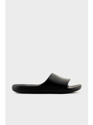 Armani Exchange Erkek Rahat Düz Taban Ax Logolu Siyah Terlik XUP012 XV675-S277