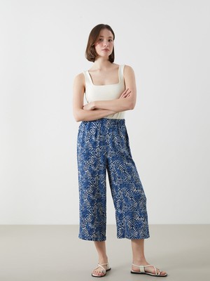 Lc Waikiki Yeni Sezon Beli Lastikli Desenli Kadın Kapri