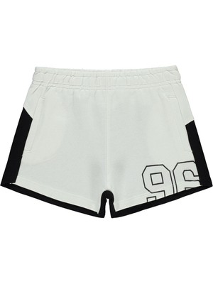 Civil Girls 96 Baskılı 6-9 Yaş Şort - Siyah 8-9 Yaş