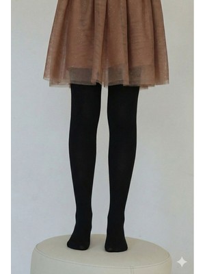 Bemp 2'li 50 Den Düz Çocuk Külotlu Çorap Siyah - 11-12 Yaş