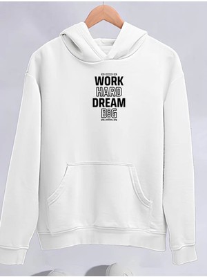 Stelol Kışlık Üç Iplik Kapşonlu Sweatshirt - Beyaz