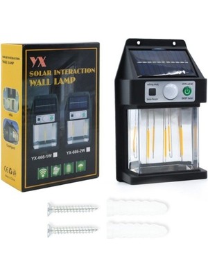 DS LLC Ieg™ Güneş Enerjili Hareket Sensörlü Duvar Lambası DSLLCRS-ETIEG34