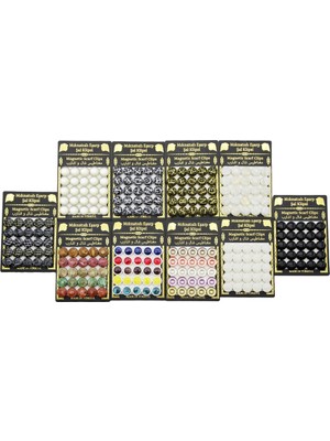 DS LLC 25PCS Takım   Mıknatıslı  Eşarp Şal Klipsi  1 Kart (4887)