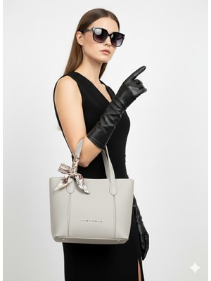 Taş Rengi Yeni Sezon Orijinal Just Polo Modern Kadın Omuz El Çantası 7026 24X20 cm