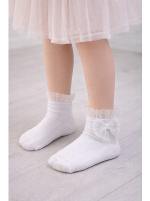 Gigi Giyim Inci Aksesuarlı Kız Çocuk Soket Çorap