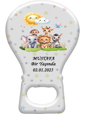 Bir Yaş Doğum Günü  Için 50 Adet Ambalajlı Balon Magnet  Açacak