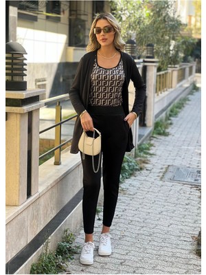 Stelol Kadın Uzun Kollukrep Üçlü Takım