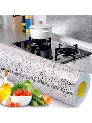 DS LLC Ieg™ Yapışkanlı Mutfak Folyo Gümüş 40 cm x 10 M DSLLCRS-ETIEG34