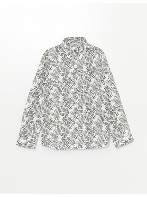 Lc Waikiki Yeni Sezon Desenli Keten Karışımlı Erkek Çocuk Gömlek