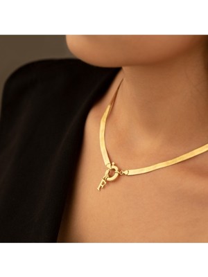 PremiumPort Zincirli Gümüş Tek Harf Kolye, Şık ve Zarif Kadın Aksesuarı