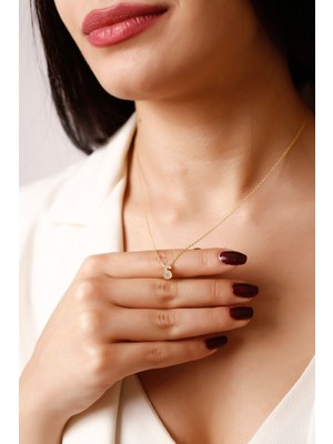 PremiumPort 925 Ayar Gümüş Taşlı S Harfi Kolye, Zarif ve Şık Takı Seçeneği