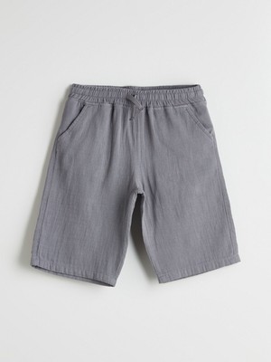 Lc Waikiki Yeni Sezon Beli Lastikli Müslin Erkek Çocuk Şort