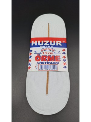 DS LLC Beyaz - 1.5cm Paça Lastik Yassı Gniş 10MT. (4887)