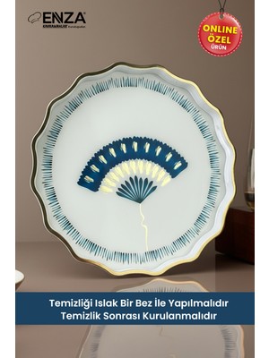 Enza Rüzgar Çay Kahve Kahvaltılık ve Sunum Tepsisi 38 cm