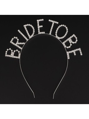 DS LLC Kristal Taşlı Gümüş Renk Bride To Be Gelin Tacı (4887)