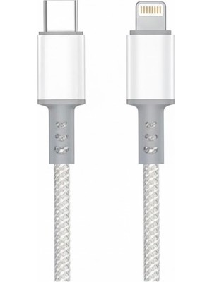 Darkom 20W Pd Hızlı Şarj Kablosu Type-C To Lightning iPhone Uyumlu 2m Örgü Kablo