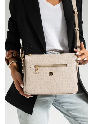 Pratik ve Şık Çok Bölmeli Tasarım - Just Polo Kadın Çantası 2068 Taş