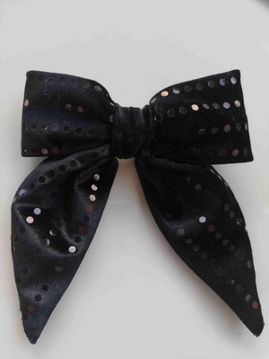 Makmery Kadife Üzeri Pul Detaylı Fiyonk Oyomatik Toka