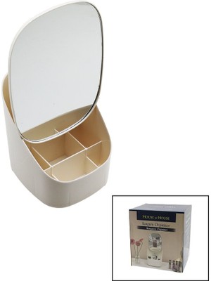 DS LLC Kanguru Makyaj Organizer - Takılık Ayarlı AYNA=21X28CM - 9-Bölmeli ORG.=TBN:16.5X19 Y:8-15-22CM (