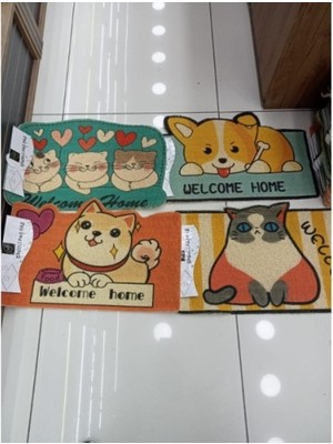 DS LLC Ieg™ Sevimli Hayvan Tasarımlı Kapı Paspası DSLLCRS-ETIEG34