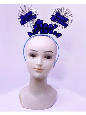 DS LLC Ieg™ Happy Birthday Neon Mavi Doğum Günü Tacı DSLLCRS-ETIEG34