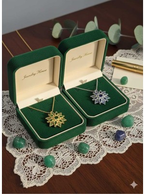 PremiumPort 925 Ayar Gümüş Ruby Yıldız Kartanesi Kolye, Şık ve Zarif Tasarım