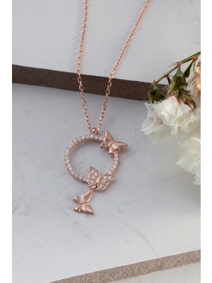 PremiumPort 925 Ayar Gümüş Kelebek Çemberi Şık Takı