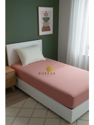 Boreas Home Cozy Ranforce Tek Kişilik Lastikli Çarşaf ve Yastık Kılıfı SETI(100X200)
