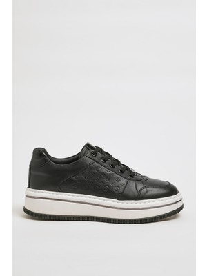 Faruk Balkanas Benjamin Model Ithal Taban Hakiki Kombinasyonlu Deri Sneaker Ayakkabı