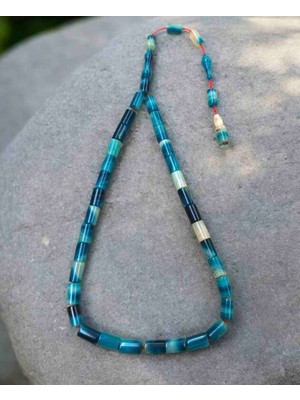 İnan Tesbih Full Kesme Usta Işi Sıkma Kehribar Tesbih (Bilek Boy)