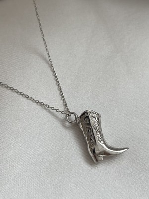 PremiumPort 925 Ayar Gümüş Kovboy Çizmesi Kolye, Şık ve Özgün Tasarım