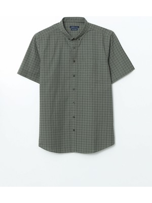 Lc Waikiki Yeni Sezon Regular Fit Kısa Kollu Ekose Erkek Gömlek