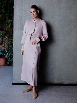 Lc Waikiki Yeni Sezon Beli Fermuarlı Dokulu Etek