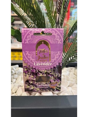 Hd Lavanta Lavander Geri Akış Konik Tütsü / 14 Adet