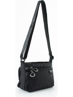 OZER6020-SANMORRIS Kadın 4 Bölmeli Suya Dayanıklı Paraşüt Kumaş Ayarlanabilir Çapraz Askılı Çanta