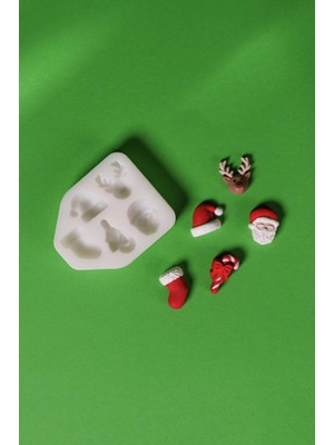 Rufus Concept Noel Mini Beşli Silikon Mum Kalıbı