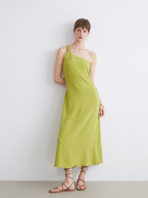 Lc Waikiki Yeni Sezon Tek Omuz Dokulu Elbise