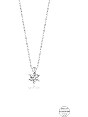 PremiumPort Şık Kadın Minimal Tektaş Gümüş Kolye, Zarif ve Elegant Tasarım