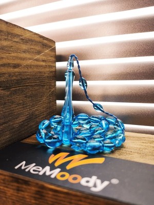 Sistem Püsküllü Gökyüzü Sıkma Toz Kehribar Erkek Tesbih