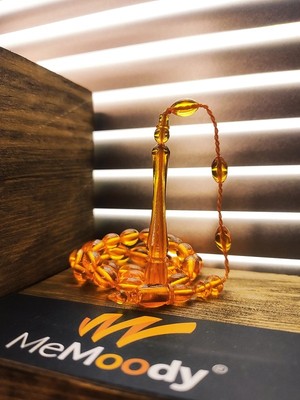 Sistem Püsküllü Zar Sıkma Toz Kehribar Erkek Tesbih