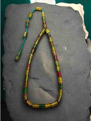 İnan Tesbih Full Kesme Usta Işi Ateş'i Kehribar Tesbih (Bilek Boy)