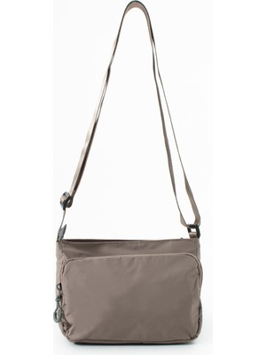 OZER6020-SANMORRIS Kadın 4 Bölmeli Suya Dayanıklı Paraşüt Kumaş Ayarlanabilir Çapraz Askılı Çanta