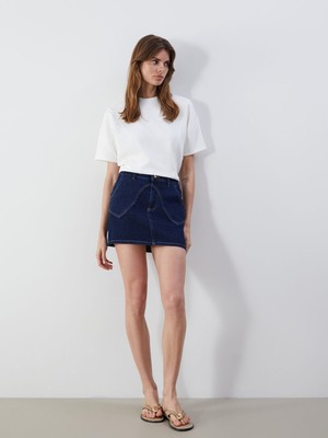 Lc Waikiki Yeni Sezon Standart Fit Mini Jean Etek