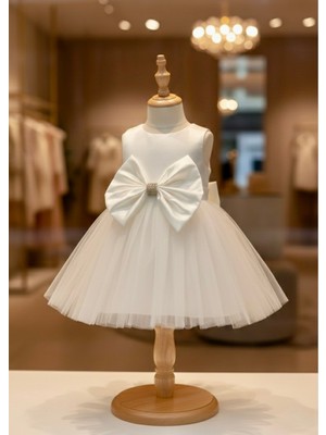 Kız Bebek 6-24AY Kurdale Detaylı Abiye Elbise