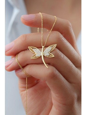 PremiumPort 925 Ayar Gümüş Yusufçuk Kolye, Zarif ve Şık Tasarım