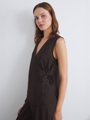 Lc Waikiki Yeni Sezon Kruvaze Yaka Dokulu Bluz