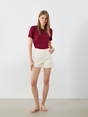 Lc Waikiki Yeni Sezon Standart Fit Kadın Jean Şort