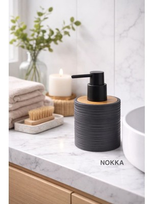 Nokka Dekoratif Sıvı Sabunluk, Viyana Akrilik Sabunluk, 9x8 cm