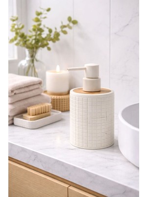 Nokka Dekoratif Sıvı Sabunluk, Lizbon Akrilik Sabunluk, 8X11 cm